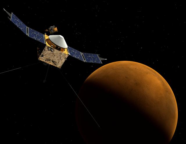 MAVEN at Mars Artist Concept 