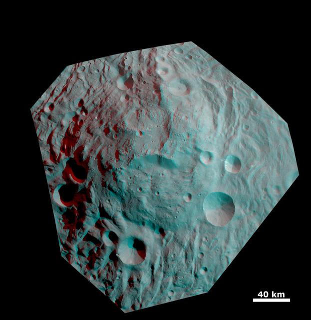 NASA image: Anaglyph Image of the Mountain/Central Complex in the South Polar Region