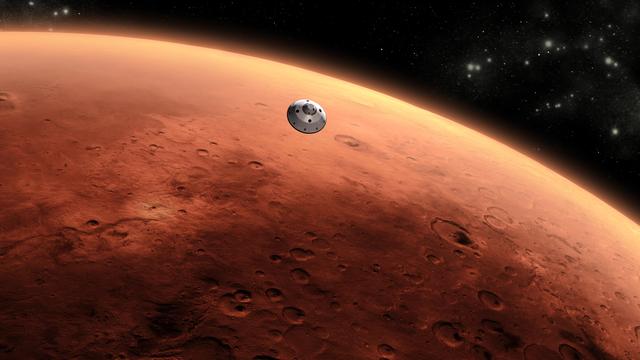 NASA image: Curiosity Approaching Mars, Artist Concept