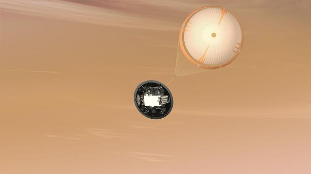 Mars Science Laboratory Parachute, Artist Concept