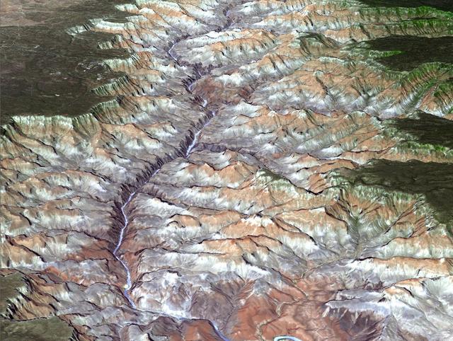 NASA image: A Spacebird-eye View of the Grand Canyon from NASA Terra Spacecraft
