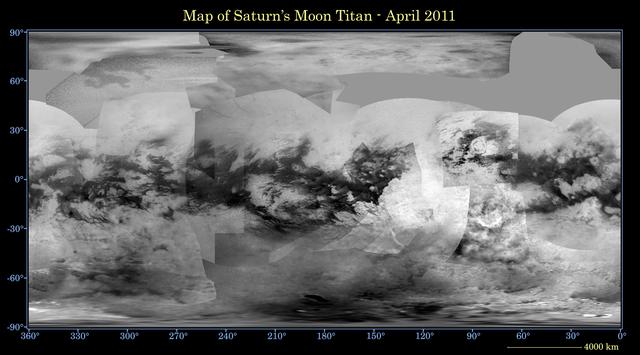 NASA image: Map of Titan - April 2011