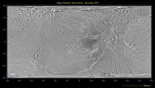 Dione Polar Maps - December 2011