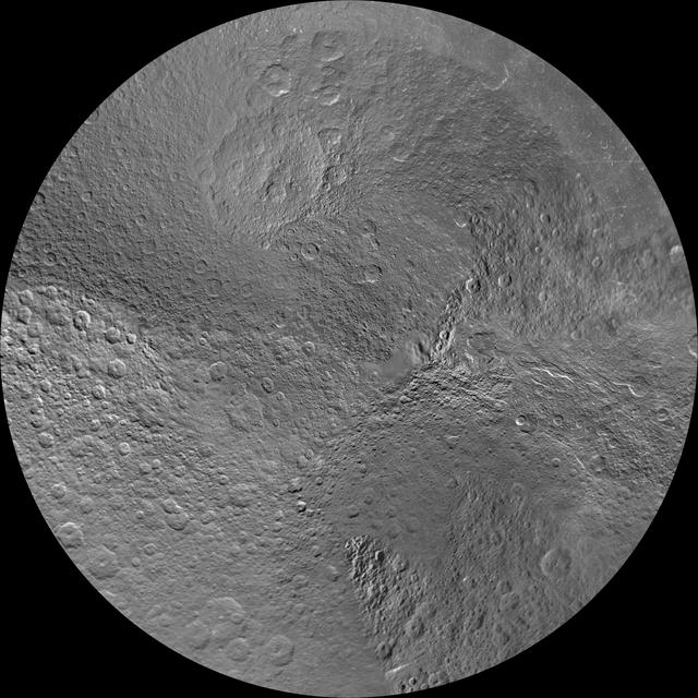 Rhea Polar Maps - March 2012