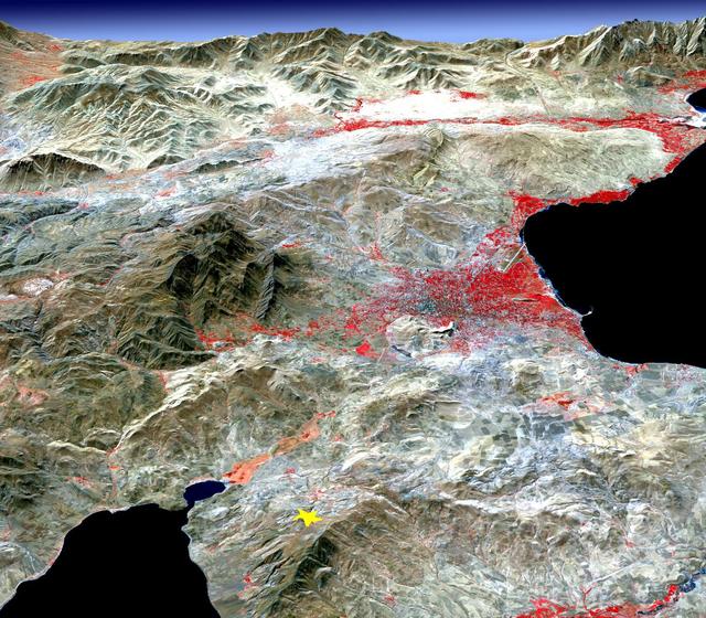 NASA image: NASA Images Topography of Quake-Stricken Eastern Turkey