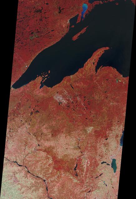 NASA image: NASA Satellite Scares Up An Eerie Image of Haunted Lakes and Ghost Ships