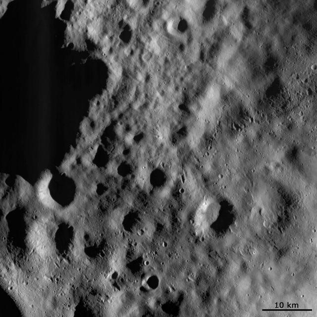 NASA image: Mantled Surface of Vesta with Secondaries