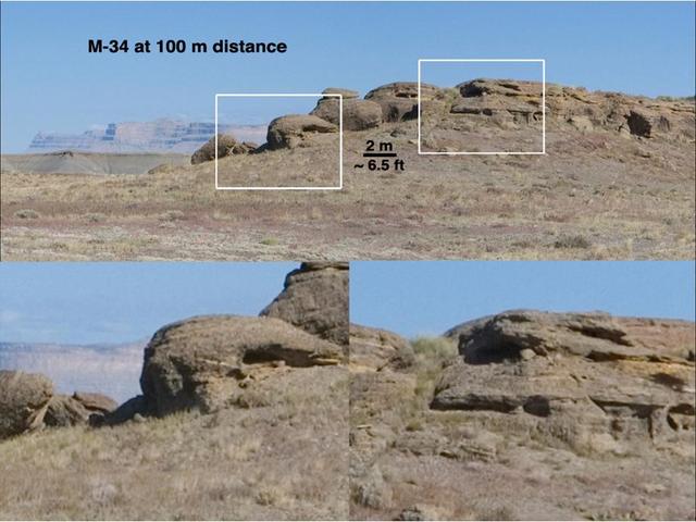 This set of views illustrates capabilities of the Mast Camera MastCam instrument on NASA Mars Science Laboratory Curiosity rover, using a scene on Earth as an example of what MastCam two cameras can see from different distances.