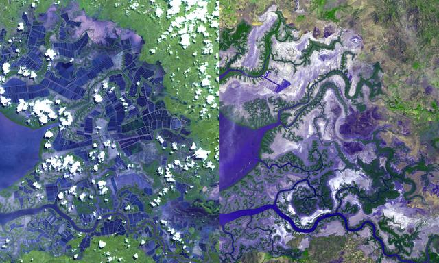 NASA image: Gulf of Fonseca, Honduras