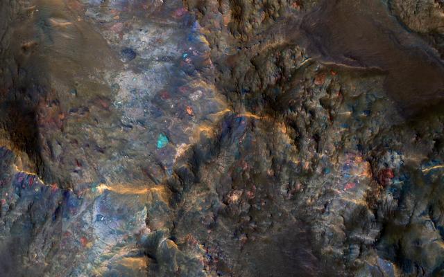 NASA image: Raised Bedrock in Terra Cimmeria