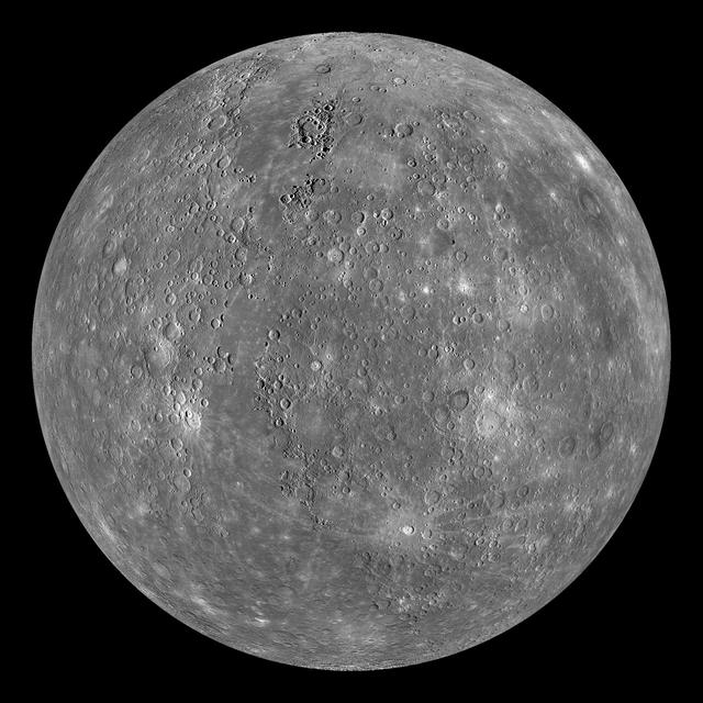 NASA image: Mercury Globe: 0°N, 0°E