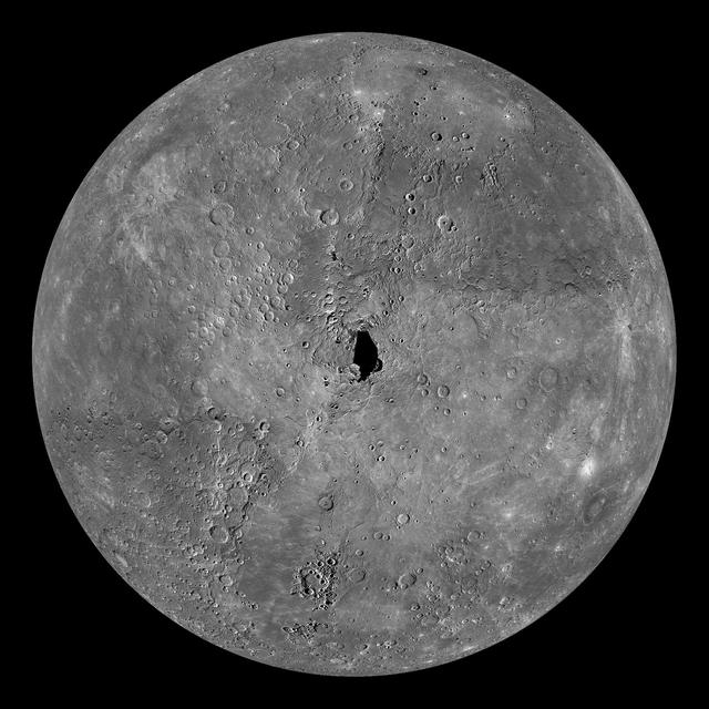 NASA image: Mercury Globe: North Pole