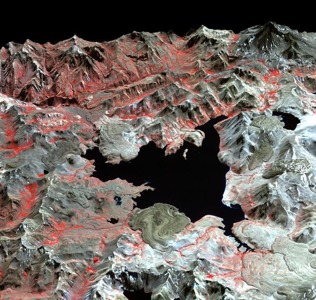 NASA image: Maule Volcanic Field, Chile-Argentina
