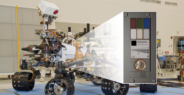 NASA image: Calibration Target on Curiosity for Camera on Rover Arm