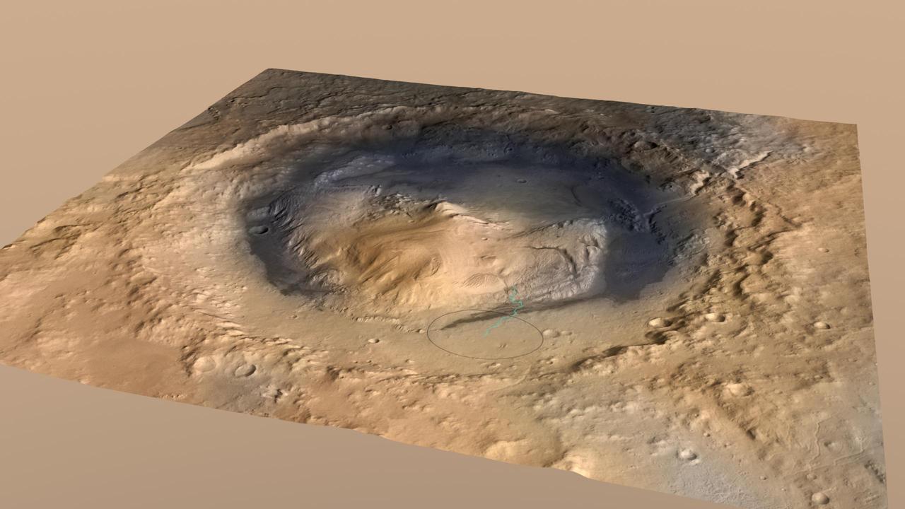 Curiosity, the big rover of NASA Mars Science Laboratory mission, will land in August 2012 near the foot of a mountain inside Gale Crater. The mission project science group is calling the mountain Mount Sharp.
