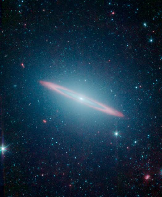 NASA image: The Sombrero Galaxy Split Personality