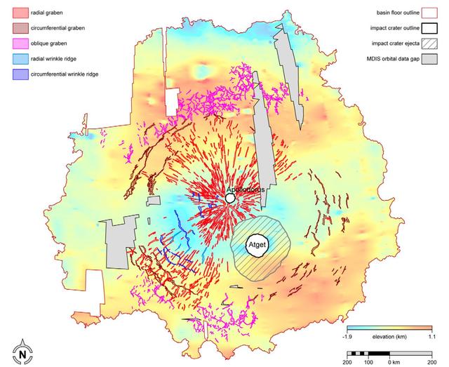 New MESSENGER Results at LPSC: Caloris Tectonic Map