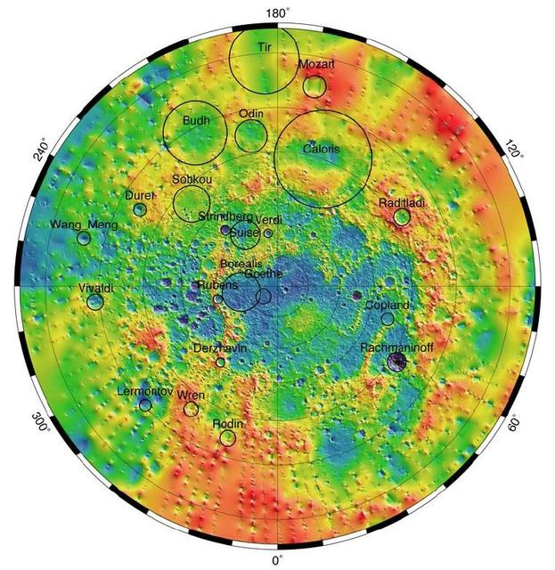 NASA image: Mercury Topography from MLA