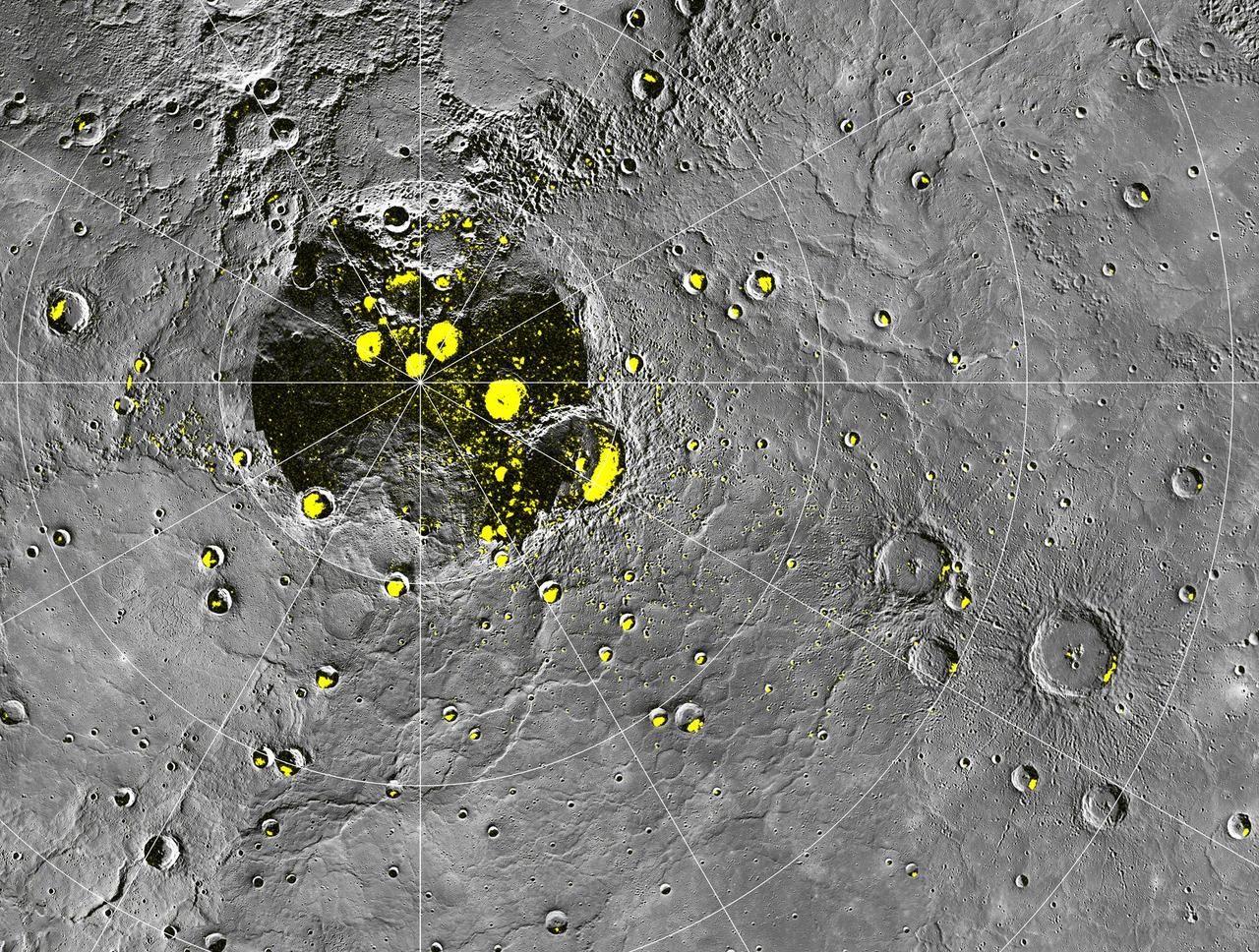 Radar-bright Deposits near Mercury North Pole