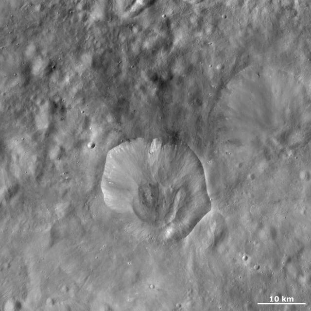 NASA image: Drusilla Crater