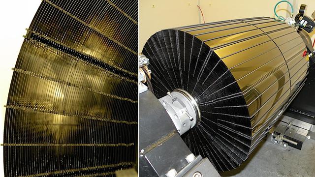 NASA Nuclear Spectroscopic Telescope Array, or NuSTAR, has a complex set of mirrors, or optics, that will help it see high-energy X-ray light in greater detail than ever before.