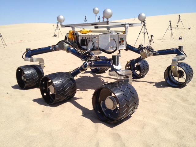 NASA image: Test Rover Aids Preparations in California for Curiosity Rover on Mars