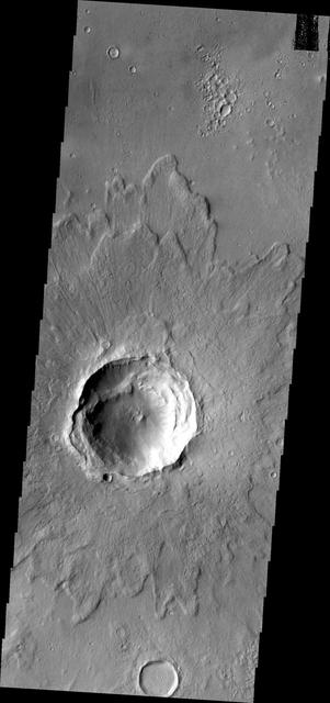 NASA image: Crater Ejecta