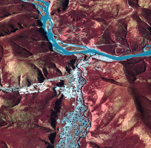 NASA image: Dawson, Canada