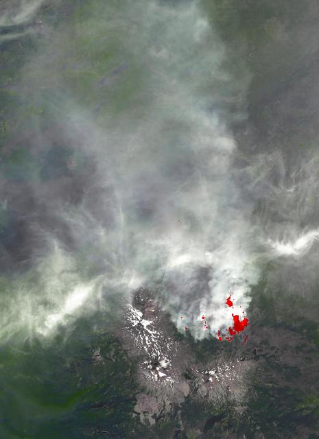 NASA image: NASA Spacecraft Images Oregon Wildfire