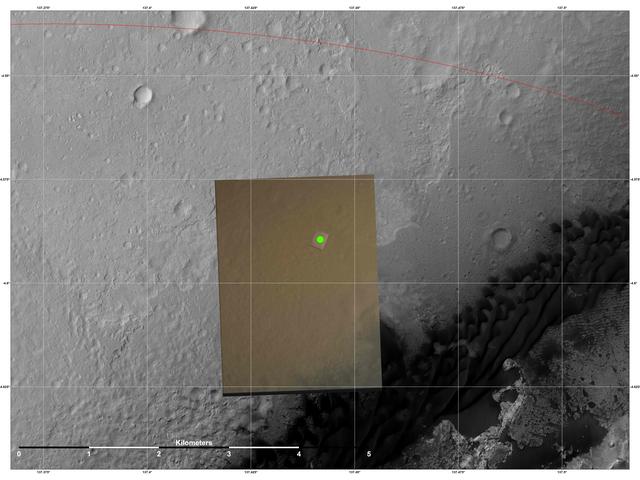 NASA image: Nailing Down Curiosity Landing Site