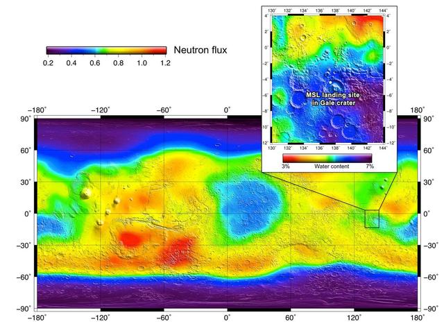 The heritage for investigations with the Dynamic Albedo of Neutrons instrument on NASA Curiosity rover comes from NASA Odyssey orbiter.