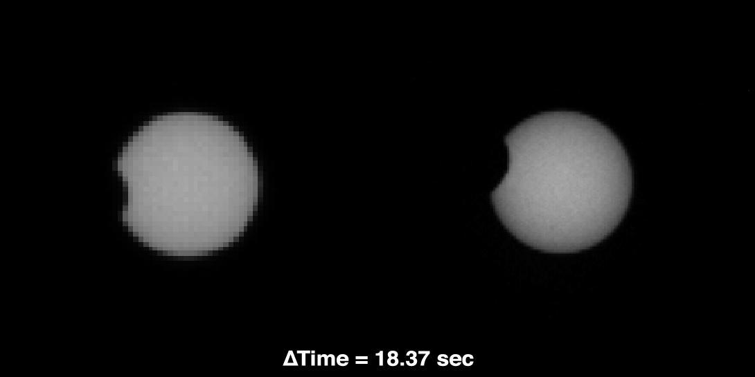 As part of a multi-mission campaign, NASA Curiosity rover is observing Martian moon transits, the first of which involved the moon Phobos grazing the sun disk.
