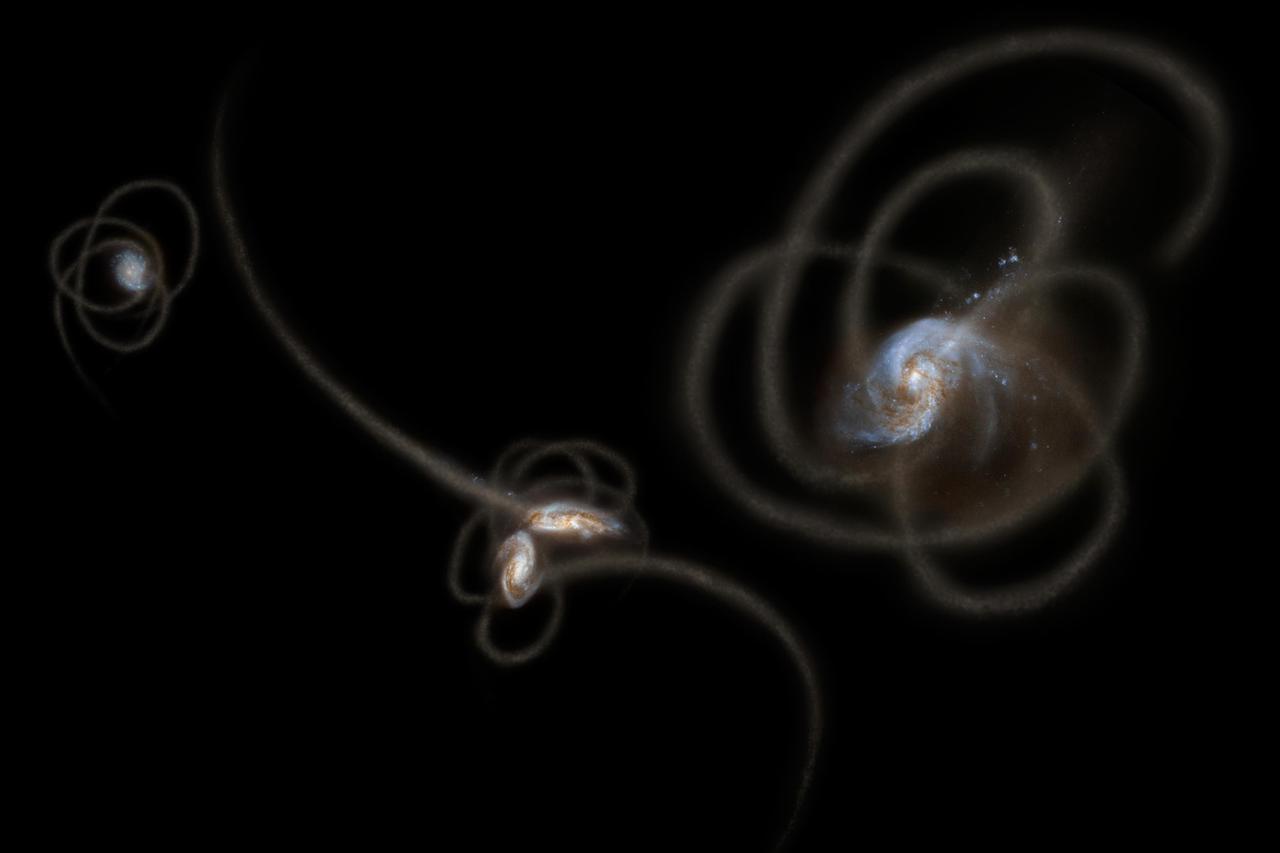 Spitzer Sees Stray Starlight Artist Concept