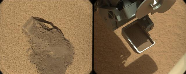 First Scoop by Curiosity, Sol 61 Views