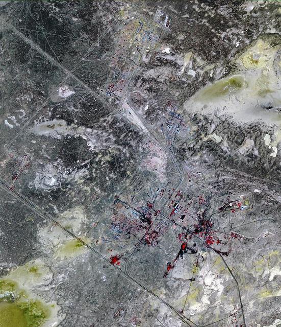 NASA image: Baikonur Cosmodrome, Kazakhstan