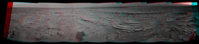 NASA image: Sol 120 Panorama from Curiosity, near Shaler Stereo
