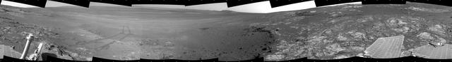 Opportunity Surroundings on Sol 3071, on Whitewater Lake Outcrop