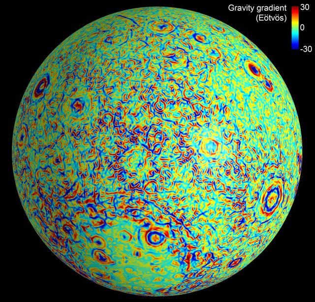 NASA image: Lunar Gravity Gradients