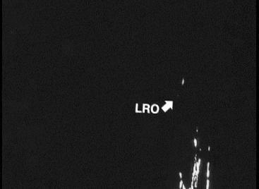 This is the first footage of one orbiting robotic spacecraft taken by another orbiting robotic spacecraft at Earth moon. Flow, one of two satellites making up NASA GRAIL mission, captured this video of NASA LRO as it flew by.