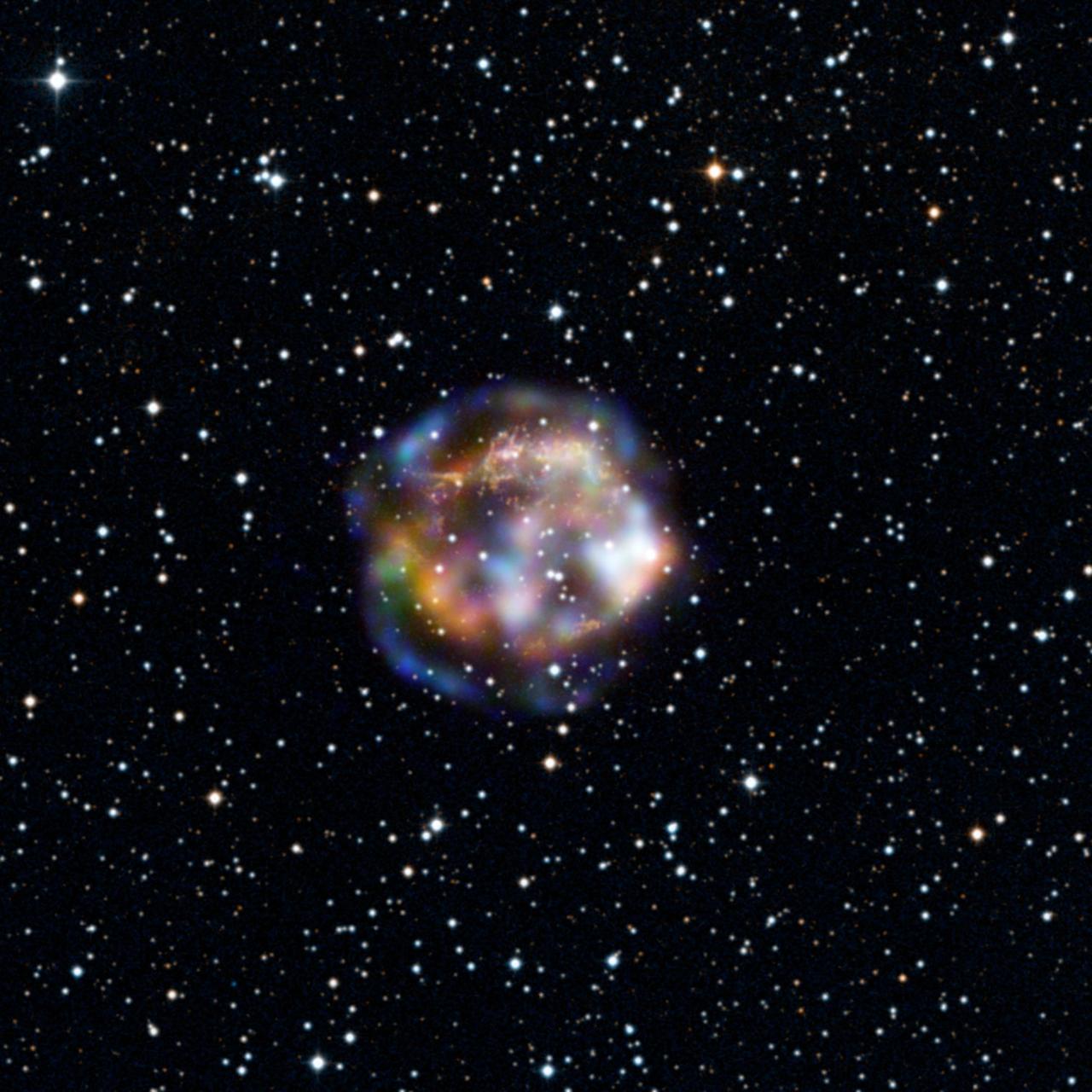 This new view of the historical supernova remnant Cassiopeia A, located 11,000 light-years away, was taken by NASA Nuclear Spectroscopic Telescope Array, or NuSTAR. While the star is long dead, its remains are still bursting with action.
