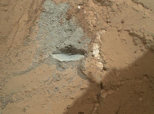 NASA image: Preparatory Test for First Rock Drilling by Mars Rover Curiosity