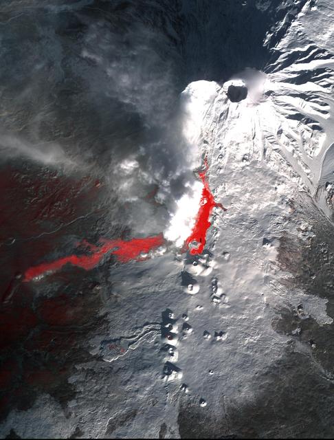 NASA image: NASA Terra Spacecraft Images Russian Volcanic Eruption