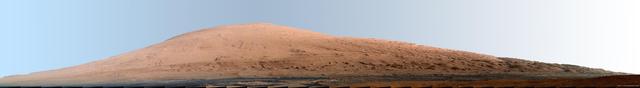 NASA image: Mount Sharp Panorama in White-Balanced Colors