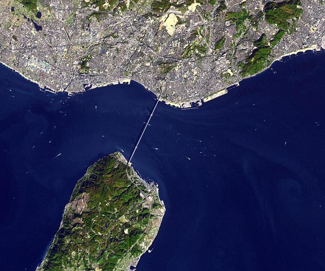 NASA image: Akashi Kaikyo Bridge, Japan