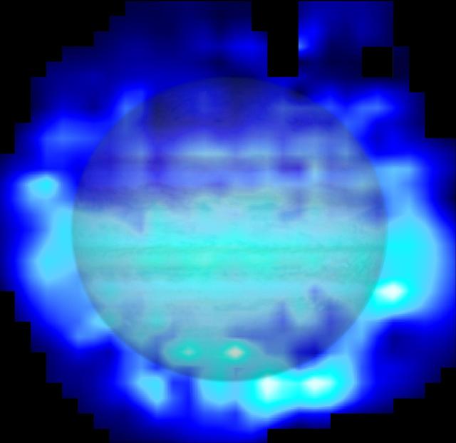 NASA image: Distribution of Water in Jupiter Stratosphere