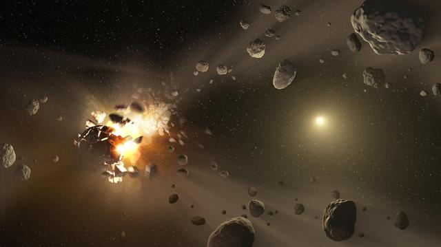 NASA image: Asteroid Family Shattered Past Artist Concept