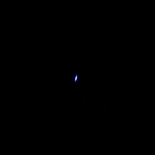 Radio telescopes cannot see Voyager 1 in visible light, but rather see the spacecraft signal in radio light. This image of Voyager 1 signal on Feb. 21, 2013. At the time, Voyager 1 was 11.5 billion miles 18.5 billion kilometers away.