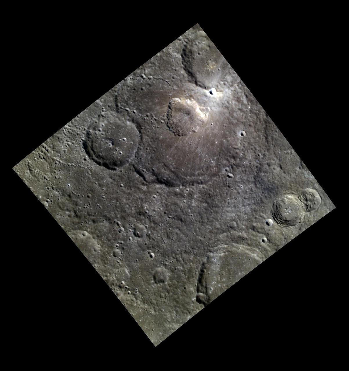 A Volcanic Crater in an Impact Crater