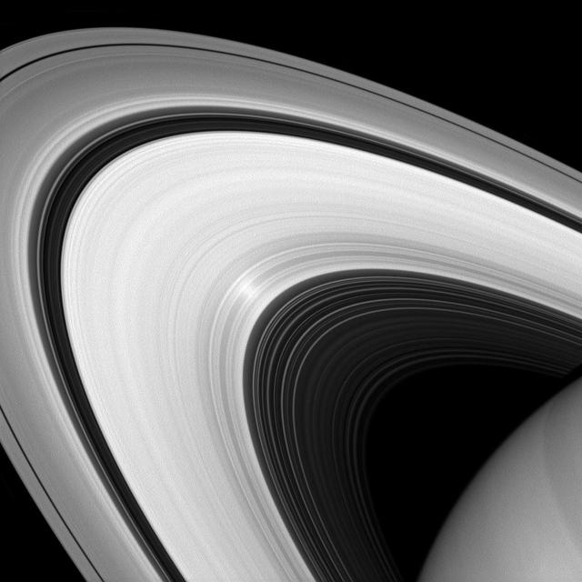 Scientists can use images such as this one from NASA Cassini spacecraft to learn more about the nature of the particles that make up Saturn rings.