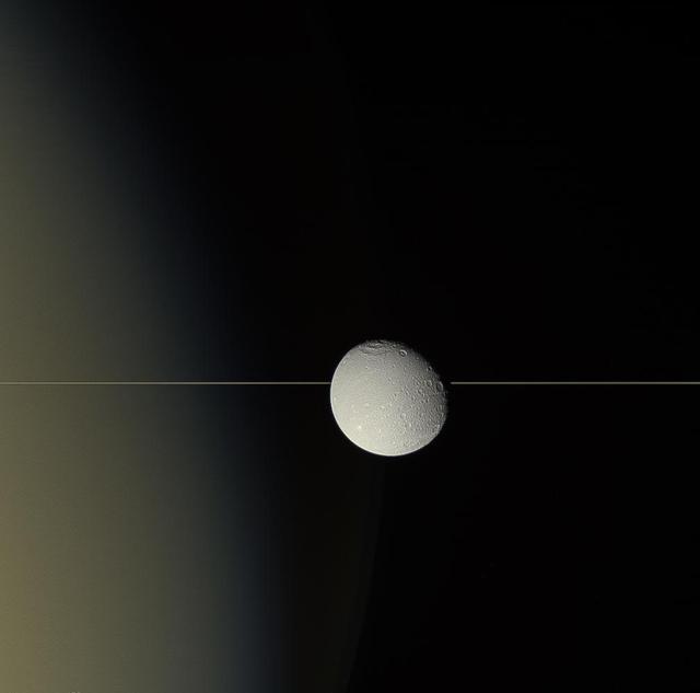 Dione on the Edge